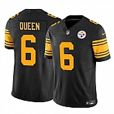 Men & Women & Youth Pittsburgh Steelers #6 Patrick Queen Black 2023 F.U.S.E. Color Rush Vapor Untouchable Limited Jersey,baseball caps,new era cap wholesale,wholesale hats